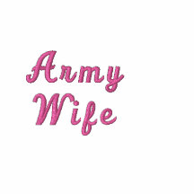 Army Wife Embroidered Shirt