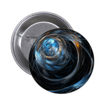 Around the World Abstract Art Button (round)
