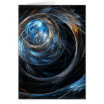 Around the World Abstract Art Greeting Card
