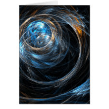 Around the World Abstract Art Greeting Card