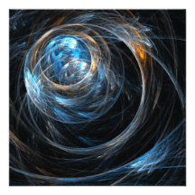 Around the World Abstract Art Personalized Announcements