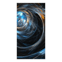Around the World Abstract Art Photo Card