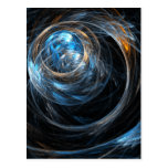 Around the World Abstract Art Postcard
