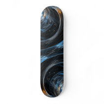Around the World Abstract Art Skateboard