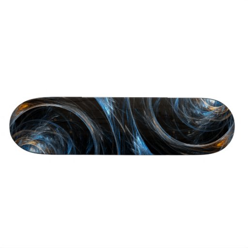 Around the World Abstract Art Skateboard
