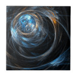 Around the World Abstract Art Tile