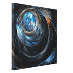 Around the World Abstract Art Wrapped Canvas Print