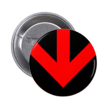arrow down. colour customisable. pinback button