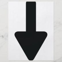 arrow down icon custom flyer