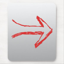 Arrow Pointing Right. On Grey. Mousemats