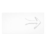 Arrow Pointing to the Right, Grey. Photo Cards