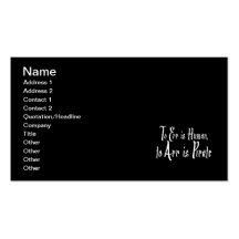 Arrr Pirate Business Card Templates