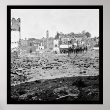 Arsenal Ruins in Richmond, VA 1865 Poster