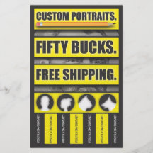 Art bulletin personalized flyer