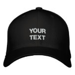 Art Cap: Arty Clothes Badge. Custom Text embroidered hats