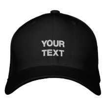 Art Cap: Arty Clothes Badge. Custom Text Embroidered Baseball Caps