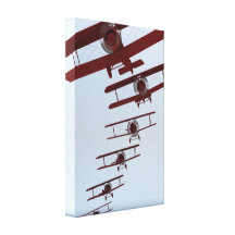 Art Deco Biplane Gallery Wrap Canvas