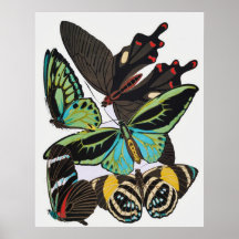 Art Deco Butterflies Posters