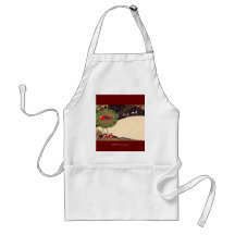 Art Deco Christmas Santa Apron