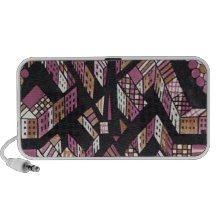 Art Deco Cityscape New OrigAudio Doodle Speaker