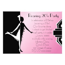 Art  Deco Doll Invitations