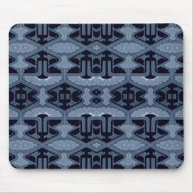 Art Deco Flair - Shades of Blue Mousepads