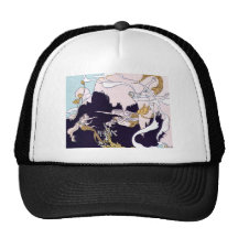 Art Deco Mermaids Mesh Hats