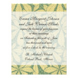 art deco nature leaves pattern art custom invite