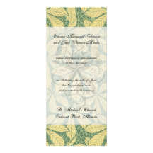 art deco nature leaves pattern art invitations