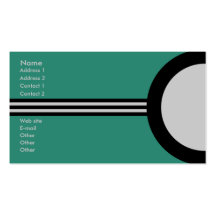 Art Deco Retro Business/Networking Profile Card Business Cards