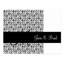 Art Deco Save the Date Wedding Announcements Post Cards