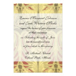 art deco swirl abstract vintage pattern art personalized invite