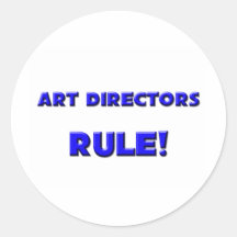 Art Directors Rule! Round Stickers