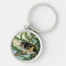 Art Largemouth Bass Keychains
