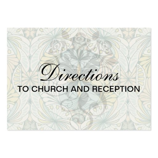 art nouveau abstract ornate pattern business card template