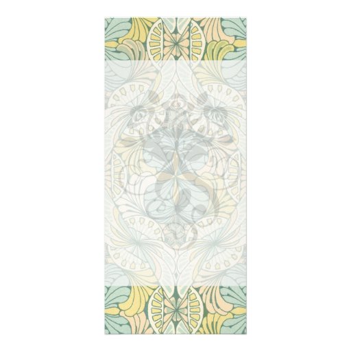 art nouveau abstract ornate pattern full color rack card