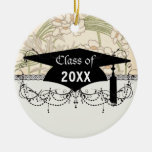 art nouveau beautiful spring floral pattern grad ornament