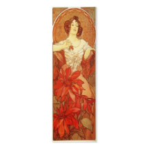 Art Nouveau Bookmark Business Card Template