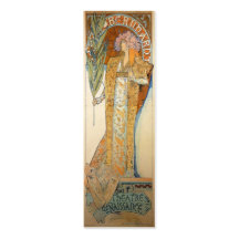 Art Nouveau Bookmark Business Card Templates