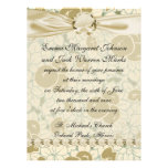 art nouveau fruit and flowers pattern custom announcements