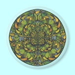 Art Nouveau Leaf Mandala Magnet magnets