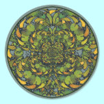 Art Nouveau Leaf Mandala Sticker stickers