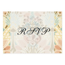 art nouveau nature floral pattern art business cards
