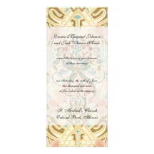 art nouveau nature floral pattern art invitation