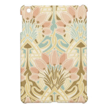 art nouveau nature floral pattern art iPad mini covers
