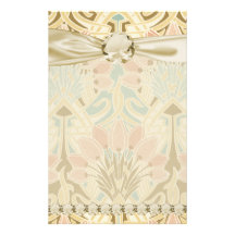 art nouveau nature floral pattern art stationery design