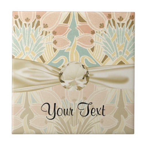 art nouveau nature floral pattern art tiles