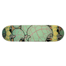 Art Nouveau pattern #10 Custom Skateboard