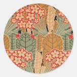 Art Nouveau Pattern #1 at Emporio Moffa Round Stickers