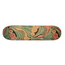 Art Nouveau Pattern #3 at Emporio Moffa Custom Skateboard